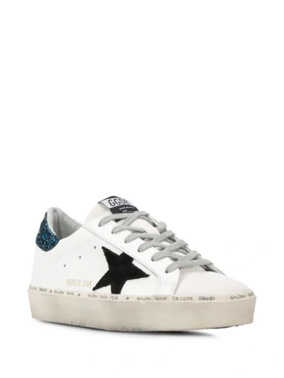 Shop Golden Goose Hi Star Sneakers In White