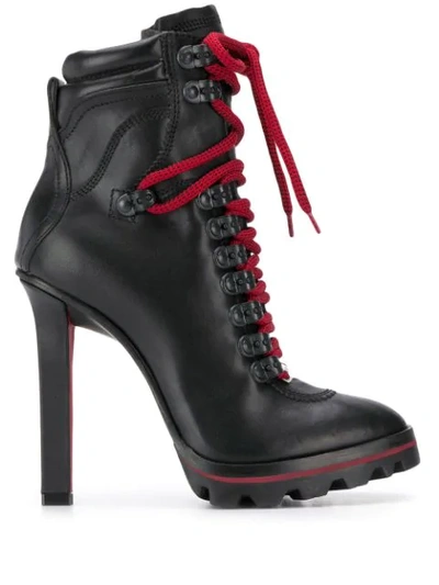 Shop Dsquared2 Heeled Lace-up Ankle Boots In Black