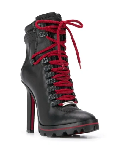 Shop Dsquared2 Heeled Lace-up Ankle Boots In Black