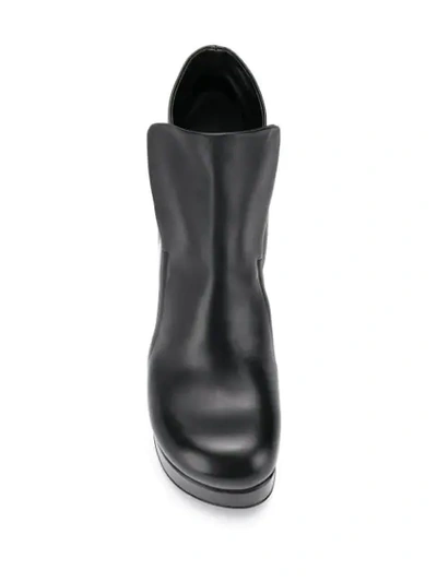 Shop Jil Sander Ankle Leather Boots In Black