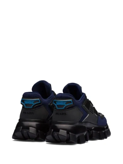 Shop Prada Cloudbust Thunder Sneakers In Blue