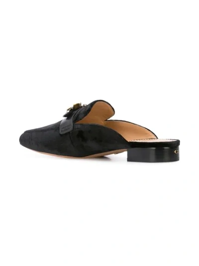 Shop Coach Nova Loafer Slides In Black