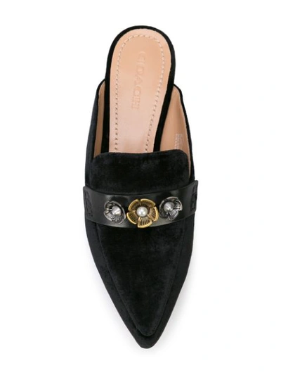 Shop Coach Nova Loafer Slides In Black