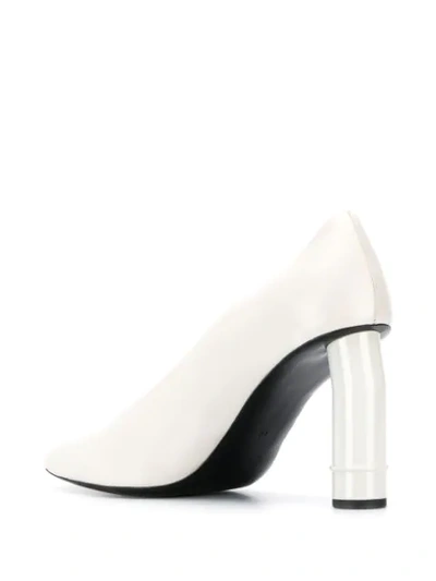 Shop Nina Ricci Sculpted Heel Pumps In Grey