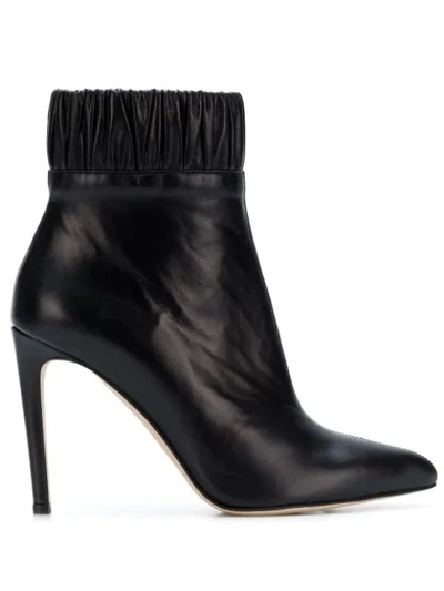 Shop Chloe Gosselin Gathered Ankle Boots In Black