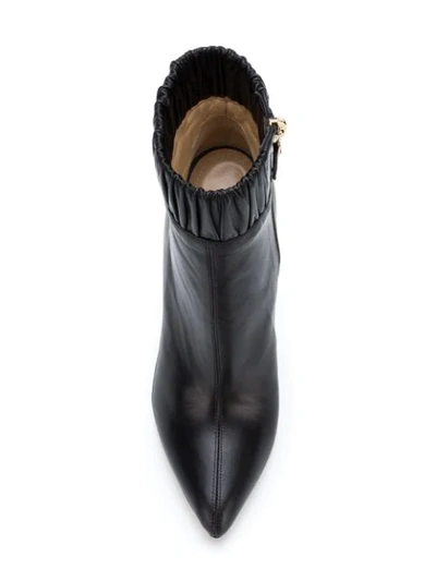 Shop Chloe Gosselin Gathered Ankle Boots In Black