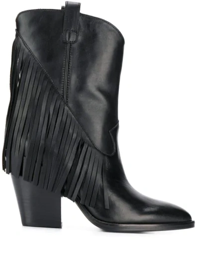 Shop Ash Western Style Boots In Black