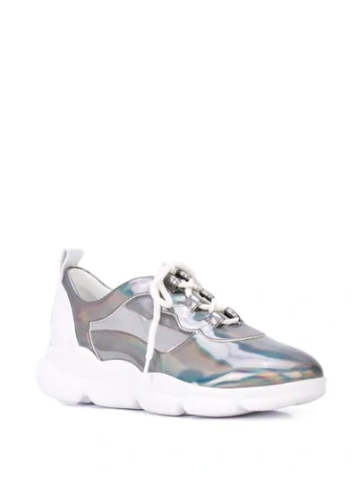 Shop Suecomma Bonnie Holographic Sneakers In Silver