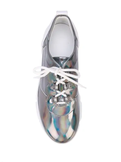 Shop Suecomma Bonnie Holographic Sneakers In Silver