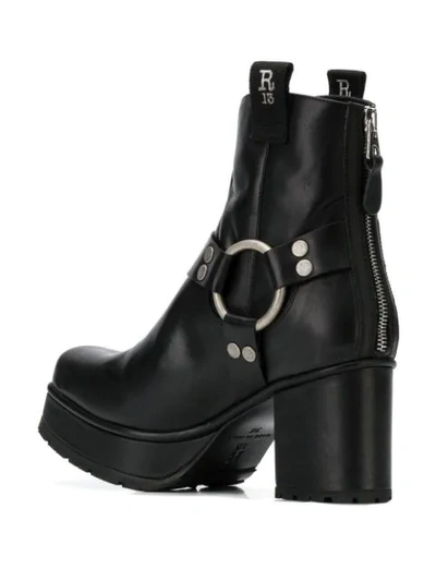 Shop R13 O-ring Platform Boots In Black