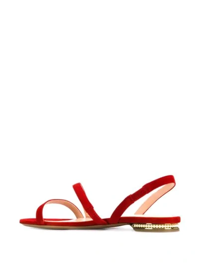 Shop Nicholas Kirkwood Exclusive Casati Pearl Sandals In Red