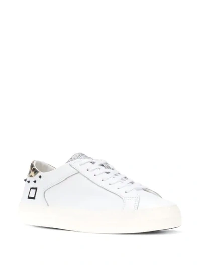 Shop Date Curve Studs Sneakers In White