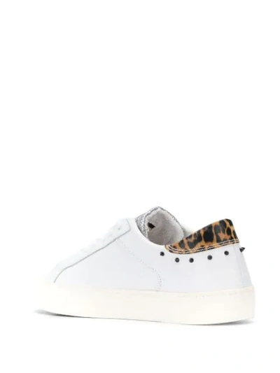 Shop Date Curve Studs Sneakers In White