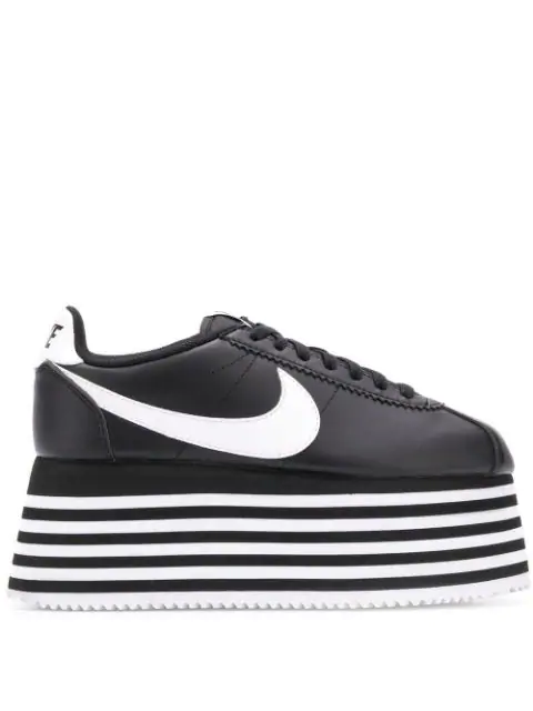 nike checkered platform cortez sneakers