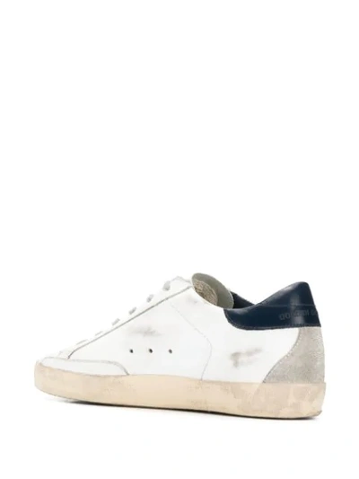 Shop Golden Goose Distressed Finish Low Top Sneakers In White