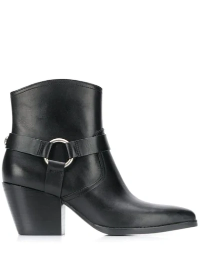 Shop Michael Michael Kors Western Boots In Black