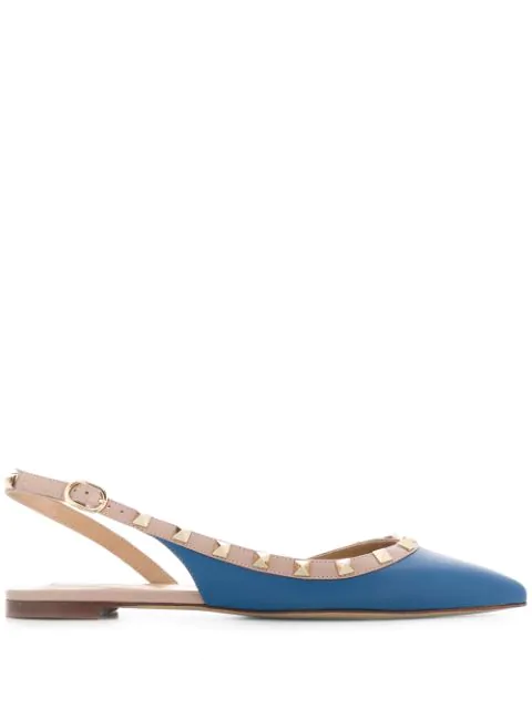 valentino flats blue