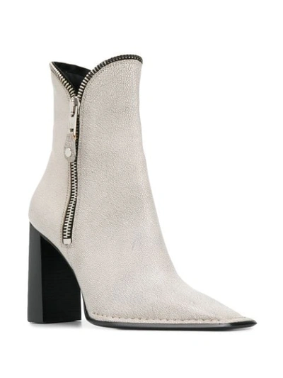 Shop Alexander Wang Lane Ankle Boots In Grey