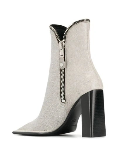 Shop Alexander Wang Lane Ankle Boots In Grey