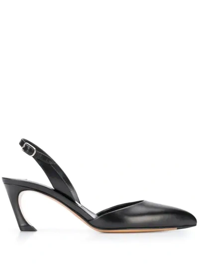 Shop Acne Studios Sling-back Pumps In 900-black