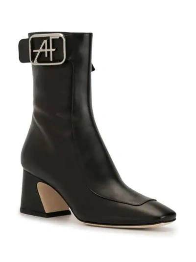 ALBERTA FERRETTI BUCKLE BOOTS - 黑色