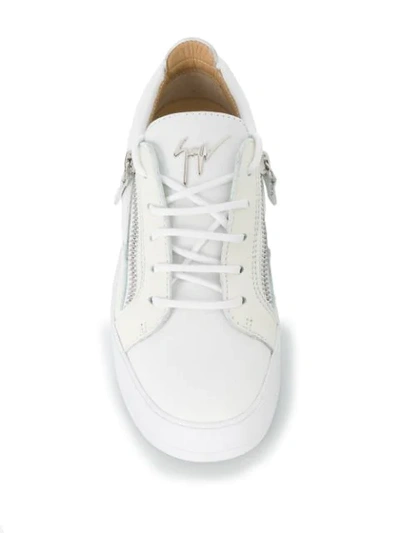 Shop Giuseppe Zanotti Gail Low-top Sneakers In White