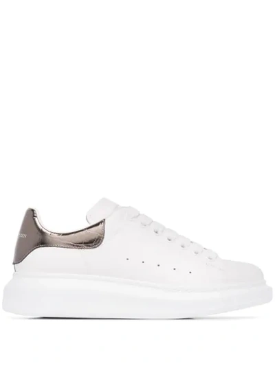Shop Alexander Mcqueen Oversized Low Top Sneakers In White