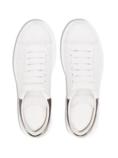 Shop Alexander Mcqueen Oversized Low Top Sneakers In White