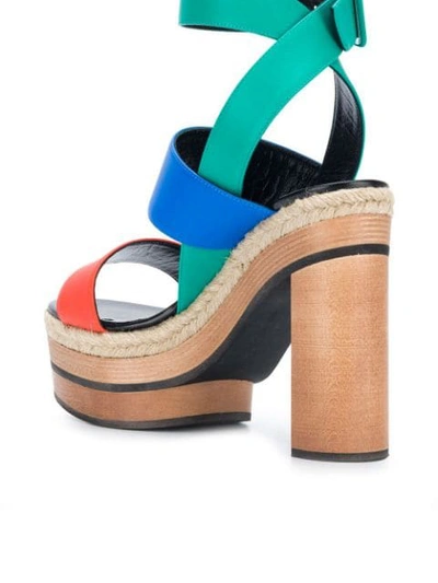 Shop Pierre Hardy Colourblock Sandals In Multicolour