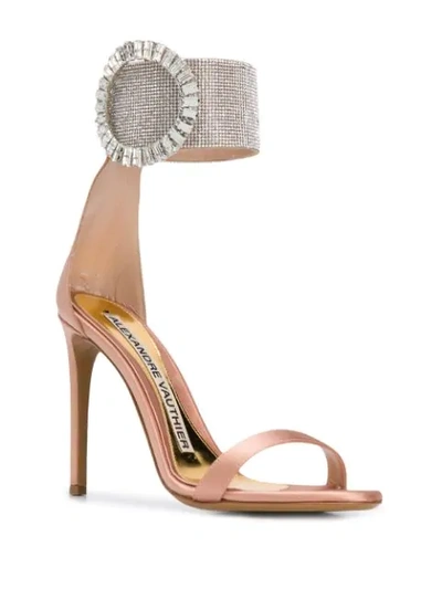 Shop Alexandre Vauthier Joan Embellished Sandals In Pink
