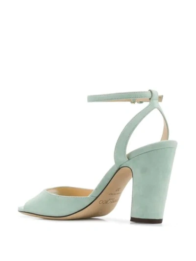 Shop Jimmy Choo Miranda 85 Sandals In Green