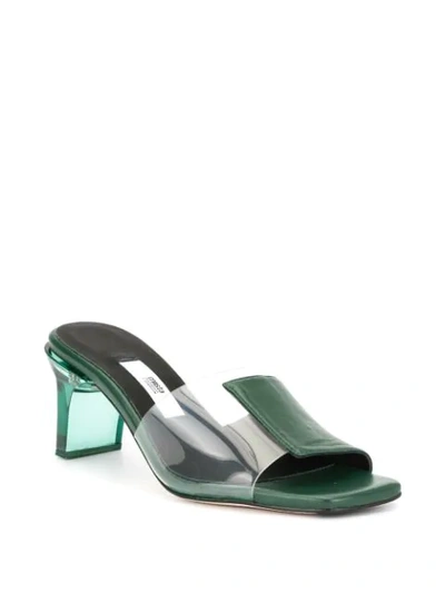 Shop Miista Indira Clear Sandals In Green