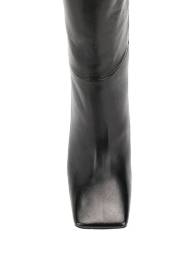 Shop Marc Ellis Textured Knee-length Boots In Black