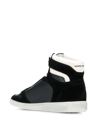 Shop Isabel Marant Bulian High Top Sneakers In Black