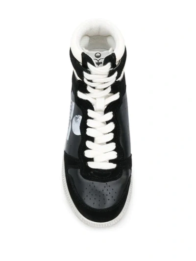 Shop Isabel Marant Bulian High Top Sneakers In Black