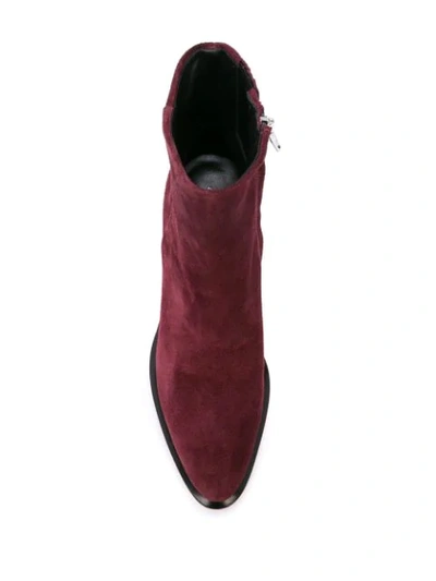 Shop Alexander Wang Anna Ankle Boots In Purple