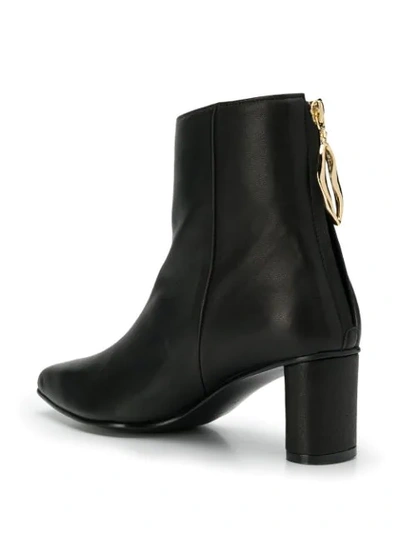 REIKE NEN ZIPPED ANKLE BOOTS - 黑色