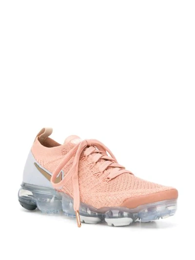 Shop Nike Air Vapormax Flyknit Sneakers In Pink