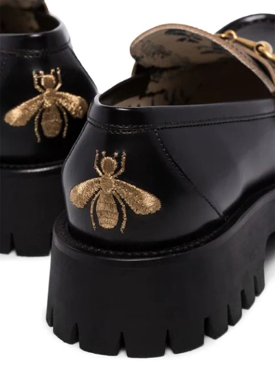 Shop Gucci Dsango Platform Loafers In Black