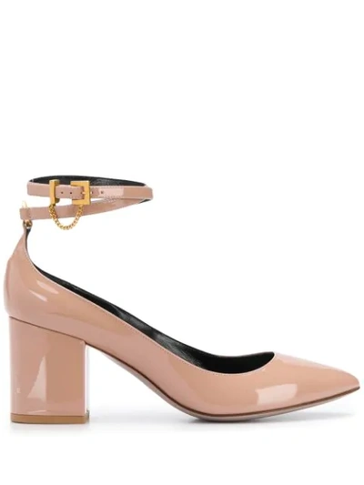 Shop Valentino Ankle Strap Pumps In Pink