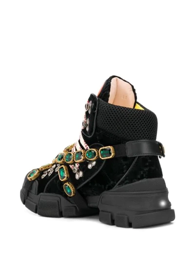 Shop Gucci 'flashtrek' Sneakers In Black