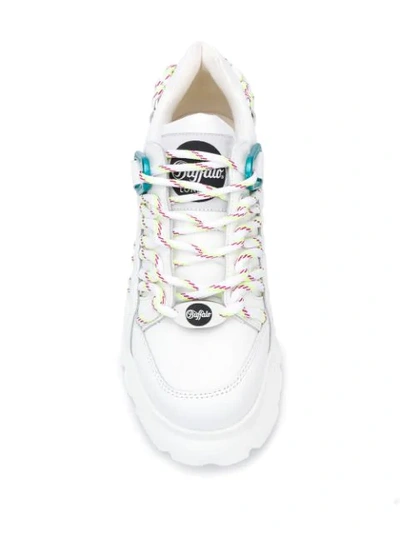 Shop Buffalo Chunky Sole Sneakers In White
