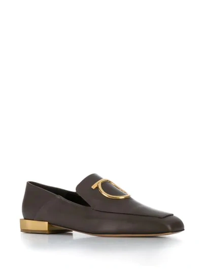 Shop Ferragamo Lana Loafers In Brown