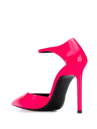 Shop Saint Laurent Anja 110 Pumps In Pink