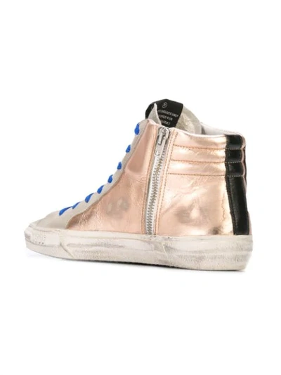 Shop Golden Goose Metallic Lace-up Sneakers