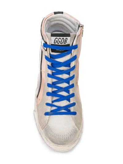 Shop Golden Goose Metallic Lace-up Sneakers