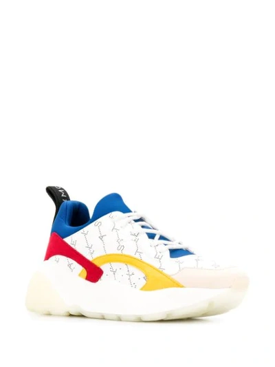 Shop Stella Mccartney Eclypse Monogram Sneakers In White