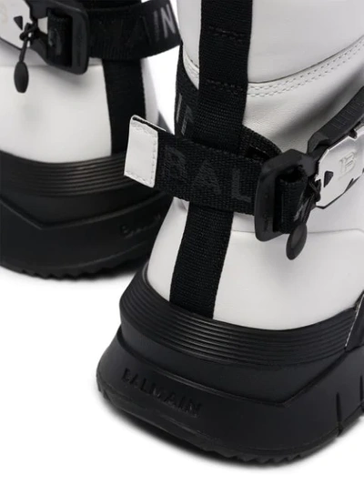 Shop Balmain B Troop High-top Sneakers In White