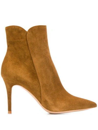 Shop Gianvito Rossi Levy Boots In Brown