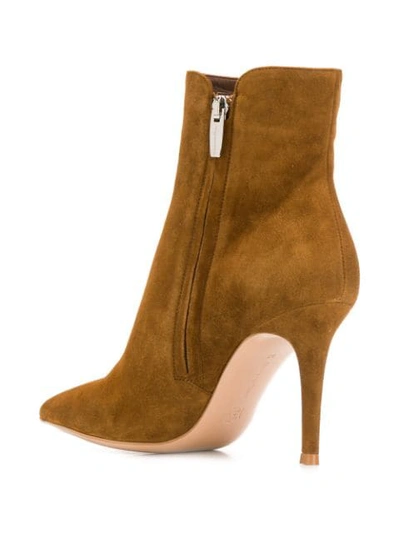Shop Gianvito Rossi Levy Boots In Brown